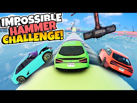 Can We Survive The IMPOSSIBLE Hammer Challenge in BeamNG!