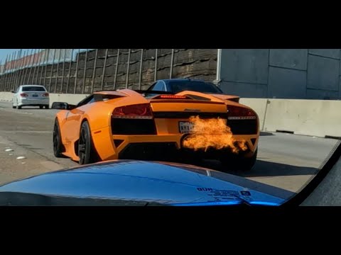 LAMBORGHINI FLAME THROWER!!