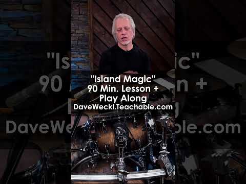 "Island Magic" 90 minute Lesson + Play Along: Promo 1 #drums #drumlessons #daveweckl