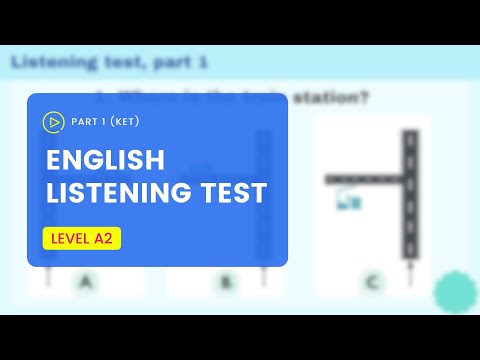 A2 Level | Easy English Listening Test - Part 1 (KET)