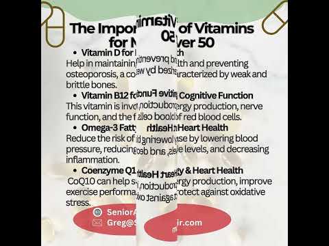 Ageless Vitality: Unveiling the Importance of Vitamins for Men Over 50!