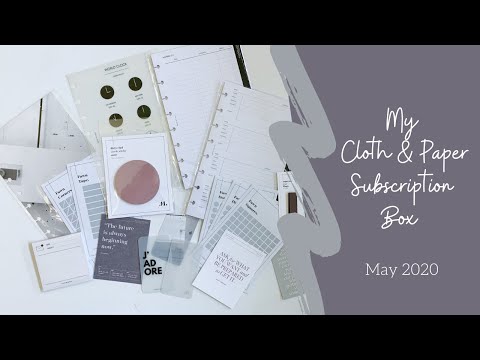 ✴ My Cloth & Paper Subscription Box ✴ // May 2020