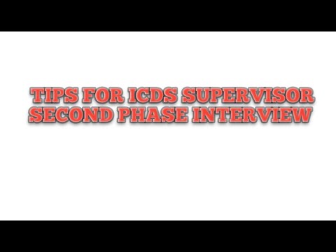 ICDS SUPERVISOR SECOND PHASE INTERVIEW যারা দেবে তাদের জন্য কিছু টিপস #icdssupervisor #wbpsc #pscwb