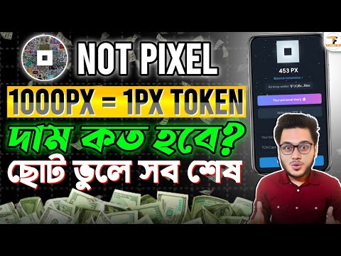 Not Pixel টোকেন এর দাম কত হবে? | Not Pixel Token Distribution | Not Pixel $PX Token Price Prediction