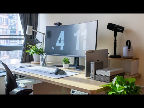 Minimal Desk Setup Tour | Calm & Productive Workspace at Home