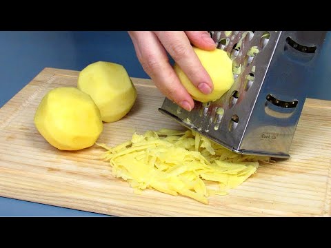 Just grate 3 potatoes and some sausage! Delicious potato recipe