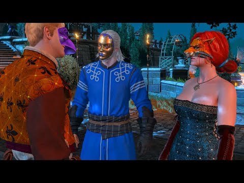 Geralt Beats a Jerk Mistaking Triss for a Prostitute at the Ball (Witcher 3)