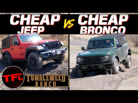 $30,000 Showdown: Can A Cheap Ford Bronco Keep Up With a Cheap Jeep?