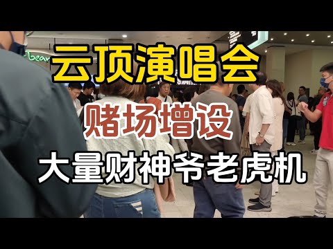 朋友送VIP门票看演唱会，云顶赌场二楼增设了‘财神爷’老虎机中心