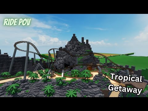 Tropical Getaway Ride POV | Theme park tycoon 2