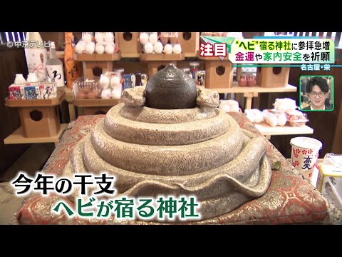 【洲崎神社】“ヘビ”宿る神社に参拝急増 金運や家内安全を祈願 名古屋・栄