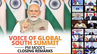 PM Modi Live: Closing remarks at Voice of Global South Summit