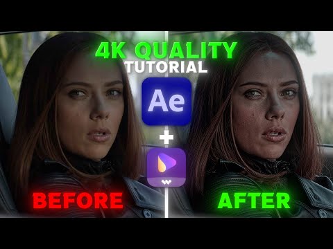 How to: Upscale 4k Quality Using After Effects + WonderShare Uniconvertor | After Effects Tutorial