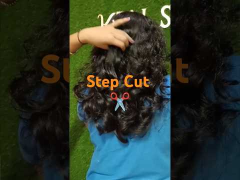 Long Wavy Hair Cut l Step Cut Look #hairstyle #longhairstyling #hair #cuttingskills  #shorts #reels