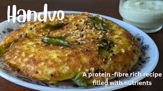 Gujrati Handvo recipe| healthy breakfast with 2 vegetables[rich in protein, fibre & nutrients]