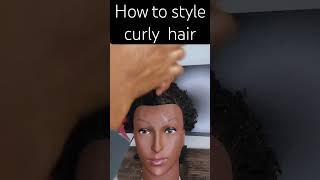 How to style curly hair #curlyhair #curlyhairroutine #howtostylecurlyhair