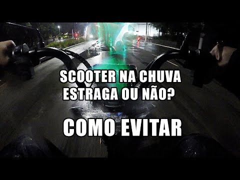 SCOOTER NA CHUVA VALE APENA??? FUNCIONOU OU PAROU??