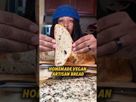 Homemade Artisan Bread #youtubeshorts #baking #bread #homemadebread #veganrecipes #bakingtips