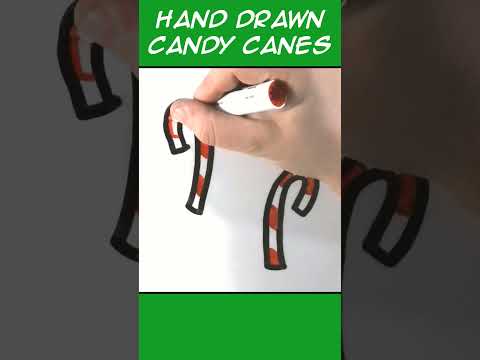 Hand Drawn Candy Canes