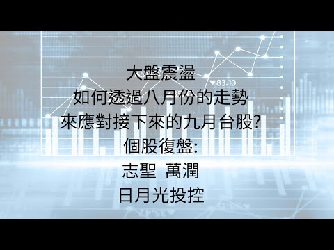 8月30日:大盤震盪，可以留意的資訊以及未來走勢?可以觀察的族群? #台股分析 #台積電 #AI #輝達 #航運 #宏碁 #技嘉 #志聖 #萬潤 #日月光投控