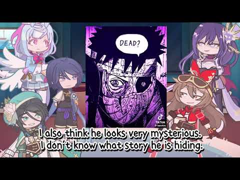 Genshin impact react to obito uchiha as New Traveler | Gacha life 2 | Aether | naruto shippuden