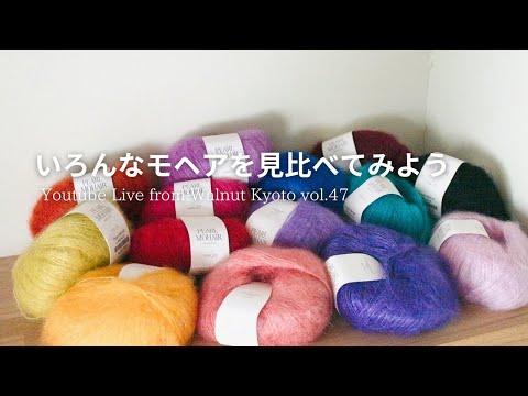 いろんなモヘアを見比べてみよう [Youtube Live from Walnut Kyoto vol.47]