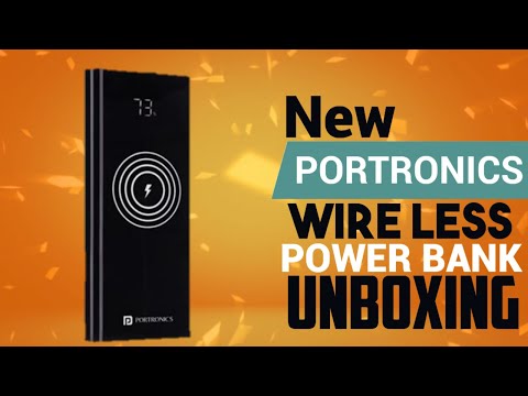 Portronics wireless power bank #unboxing #review #power #bank #wireless #iphone #samsung #chargers