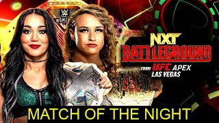 NXT BATTLEGROUND 2024 - Perez vs Grace Review | MATCH OF THE NIGHT #NXT #WWE