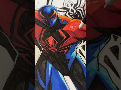 Painting Spider-Man 2099 Miguel OHara #drawing