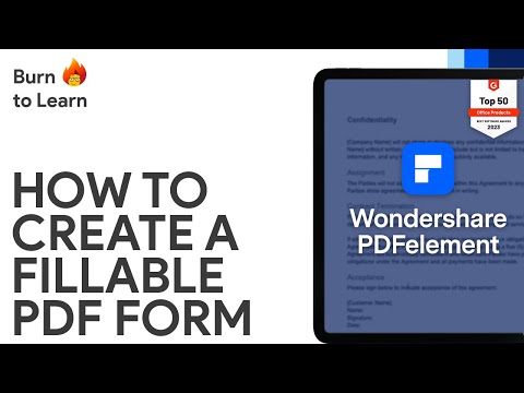 How to Create a fillable PDF form with PDFelement - The best option #pdfform #wondershare #pdftool