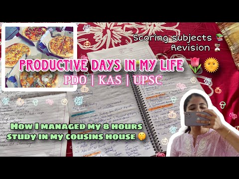 Productive Days in My Life🌅| PDO KAS UPSC | #pdo #kas #upsc #viralvideo #kannada #kannadavlogs #ias