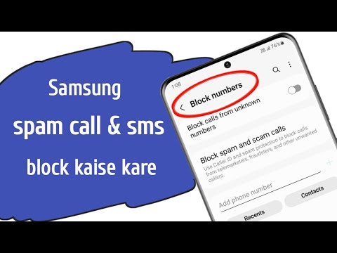 How to block spam calls and messages in Samsung phone