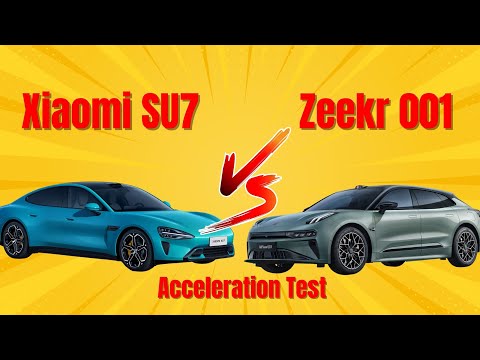 Acceleration Test: Xiaomi SU7 VS ZEEKR 001