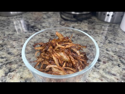 Fried Onion Recipe/ Birista Onion Recipe# Friedonionsforbriyani#barista#barista#reels#trending