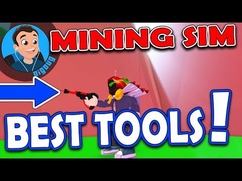 Yeah, I got the Best tool in Roblox Mining Simulator!!