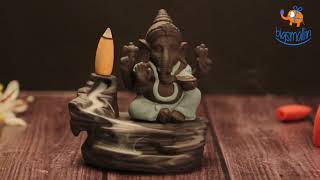 Smokey Waterfall Ganesha Incense Burner | Back-flow Burner | Bigsmall.in