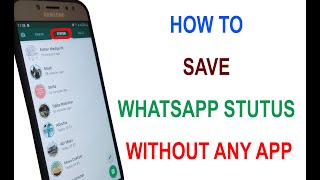 How to save whatsapp status video or photos