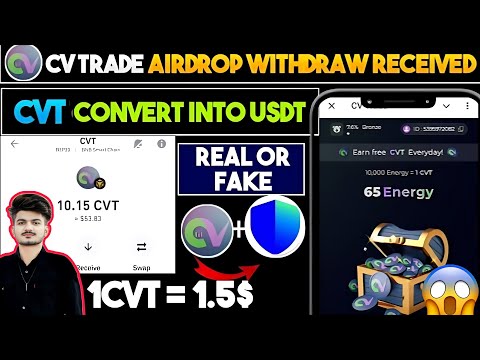 CVT token withdrawal and sell process | CVT token sell kaise kare | CVT token withdraw new update🤞