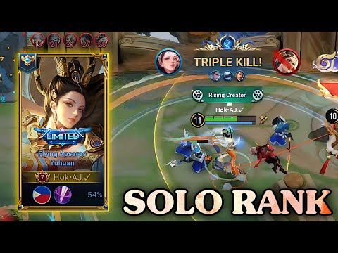 YUHUAN DOMINATING SOLO RANK GAME - HONOR OF KINGS