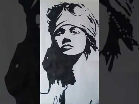 Axl Rose American Singer Vipin kumar #drawing #youtubeshorts