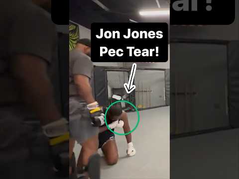 Jon Jones Injury Pec Tear  #mma #ufc #strengthcoach