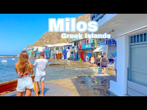 Milos, Greece 🇬🇷 - The Beach Heaven - 4K HDR Walking Tour