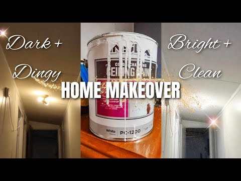 DIY HOME MAKEOVER ON A BUDGET | HOW TO MAKE A HALLWAY BRIGHT