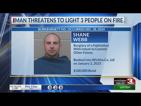 Man allegedly pours gas on 3 people, threatens to light them on fire