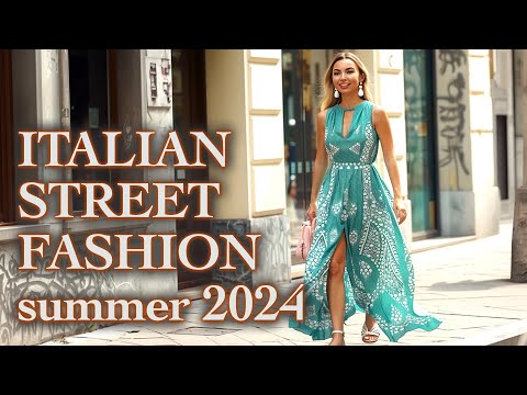 July 2024 Italian Street Fashion. Summer Outfits from Milan's Fashionistas. Summer shopping trip