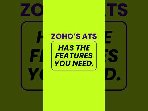 Get Efficient Hiring with Zoho ATS Features! | WebITMagic