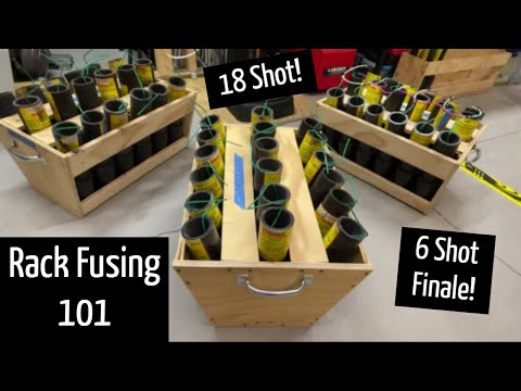 Rack Fusing 101 (18 Shot Rack by Wannabe Amateur Pyro)