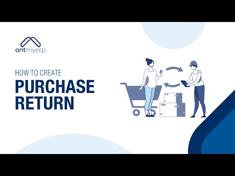 Create Purchase Return | Purchase Management | AntMyERP- English