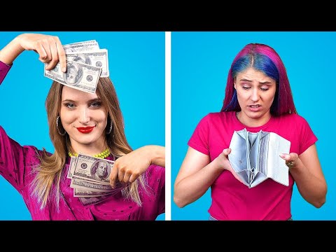 Life of Luxury vs Living on a Budget: Crafty Panda Experiments!