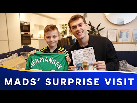 Mads' Festive Surprise! 😃 🎁 | Goalkeeper Visits His No.1 Fan